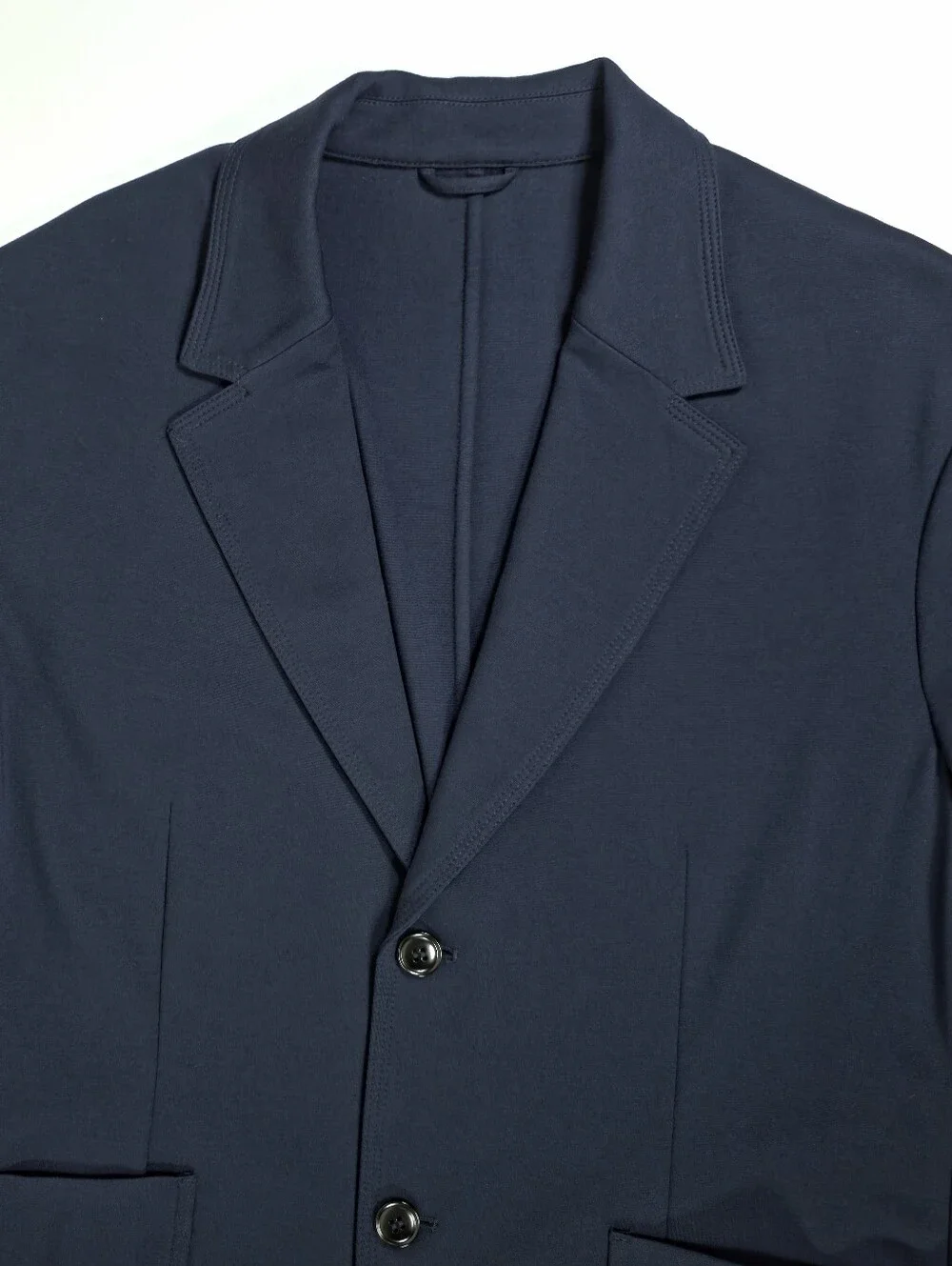 Sisley In Motion Men's Jersey Blazer IT 52/US 42 Navy Stretch Knit Slim Comfort